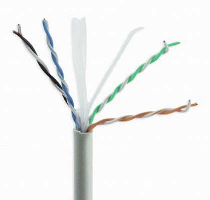 Γκρι CCA Cat6a συμπαγές καλώδιο, Καλώδιο υψηλής ταχύτητας 10 Gbps Cat6a UTP
