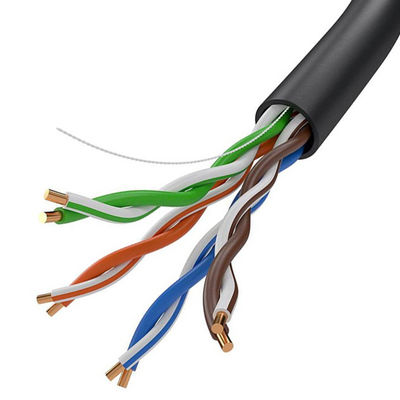 Στερεό καλώδιο δικτύων UTP Cat5e 4 CCA αγωγών ζευγάρια σακακιών PVC