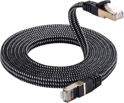 Πλεγμένη νάυλον στεγανή υψηλή ταχύτητα 10Gbps σκοινιού μπαλωμάτων Cat7
