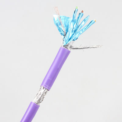Πορφυρή πρακτική γάτα 7 ρόλος καλωδίων Ethernet, γάτα 7 SFTP Ethernet καλωδίων 1000FT
