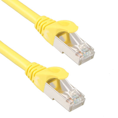 Κίτρινο εξωτερικό καλώδιο Cat7 SSTP, πρακτικό 26AWG LSZH Patch Cord