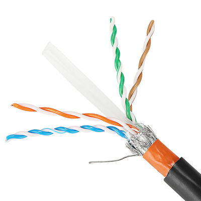 Υπαίθριο καλώδιο Cat6 Cat6A Cat7 Cat7A του τοπικού LAN 23AWG Cat5e με το σακάκι PVC