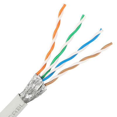 26AWG καλώδιο του τοπικού LAN FTP LSZH Cat5e επειδή αγωγός 1000 πόδια πολύχρωμος