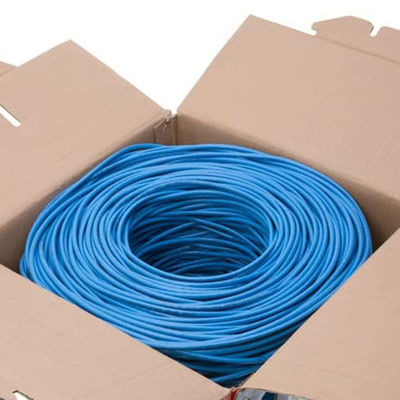 Μπλε καλώδιο FTP 0.57mm CAT6, πρακτικό καθαρό καλώδιο χαλκού Cat6