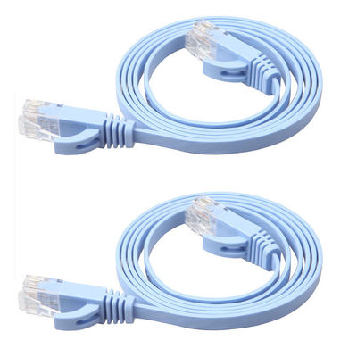 Επίπεδη στερεά υψηλή ταχύτητα σκοινιού 1Gbps μπαλωμάτων Cat8 Cat7 Cat6 για τον υπολογιστή