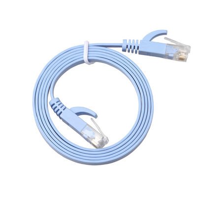 Επίπεδη στερεά υψηλή ταχύτητα σκοινιού 1Gbps μπαλωμάτων Cat8 Cat7 Cat6 για τον υπολογιστή