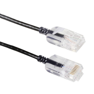 Καθαρός γυμνός χαλκός 10G 30AWG σκοινιού RJ45 UTP μπαλωμάτων τρεξίματος Cat6a Snagless λεπτός
