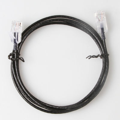 Καθαρός γυμνός χαλκός 10G 30AWG σκοινιού RJ45 UTP μπαλωμάτων τρεξίματος Cat6a Snagless λεπτός