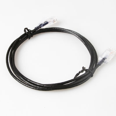 Καθαρός γυμνός χαλκός 10G 30AWG σκοινιού RJ45 UTP μπαλωμάτων τρεξίματος Cat6a Snagless λεπτός