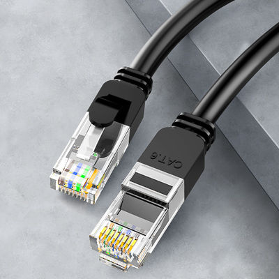 OEM 24AWG Cat6 Lan Cable Patch Cord BC7 0.2 UTP PVC Jacket With RJ45 Connector