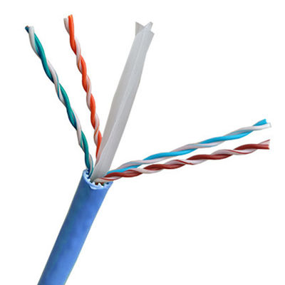 Μόνωση PVC Cat6a Lan Cable 500Mhz TIA568 C.2 Copper CCA Conductor Blue