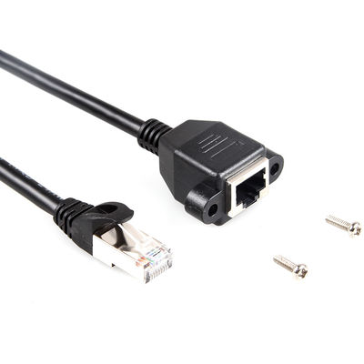 Η σταθερή γάτα 6a προστάτευσε το καλώδιο Ethernet, το καλώδιο επέκτασης RJ45 με την επιτροπή βιδών τοποθετεί