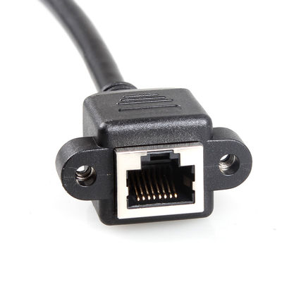Η σταθερή γάτα 6a προστάτευσε το καλώδιο Ethernet, το καλώδιο επέκτασης RJ45 με την επιτροπή βιδών τοποθετεί
