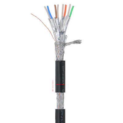 SFTP Outdoor Cat7 Lan Cable Double Shield CCA 28AWG Πολύχρωμο