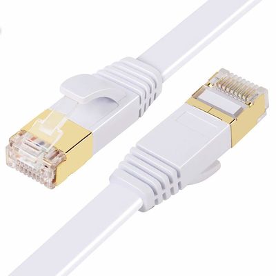 Επίπεδη ασπίδα καλωδίων SFTP μπαλωμάτων υπολογιστών Cat7 με το συνδετήρα RJ45