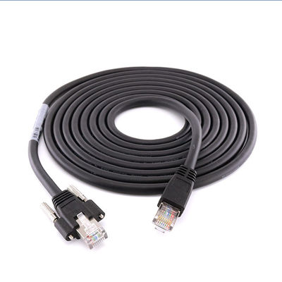 Cat6A βιομηχανικό καλώδιο S/FTP RJ45 8P Ethernet καμερών με τη βίδα GigE κλειδαριών