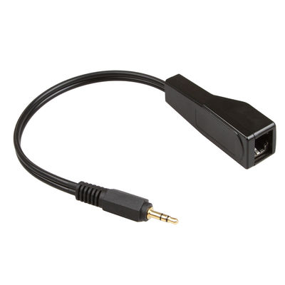 Συνελεύσεις 3.5mm καλωδίων συνήθειας Cat5 Cat6 στερεοφωνικό συγκρότημα στο θηλυκό ακουστικό διαλυτικό χρώματος RJ45