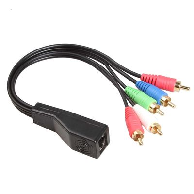 RCA στις συνελεύσεις καλωδίων συνήθειας RJ45 με το στερεοφωνικό ακουστικό διαλυτικό χρώματος Cat5 Cat6