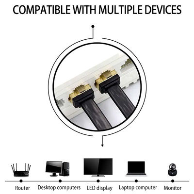 Εξαιρετικά λεπτό RJ45 Cat7 μπαλωμάτων σακάκι δικτύων Cat5e CAT6 LSZH σκοινιού επίπεδο
