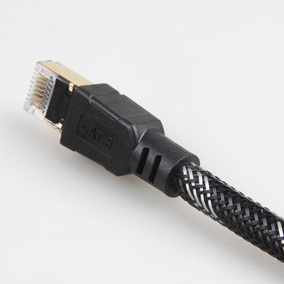 Καλώδιο Patch για εξωτερικούς χώρους Cat8 Nylon Braided 26AWG 40Gbps 2000MHz S/FTP