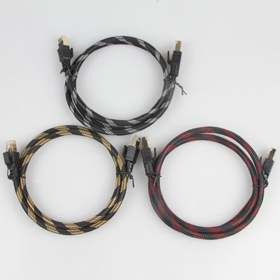 Καλώδιο Patch για εξωτερικούς χώρους Cat8 Nylon Braided 26AWG 40Gbps 2000MHz S/FTP