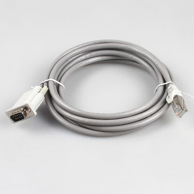 Βιομηχανικό λουρί 26AWG 8P8C RJ45 καλωδίων CAT5E Ethernet στο θηλυκό γκρίζο χρώμα DB9