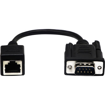 Cat5 Cat6 RJ45 στο καλώδιο RS232, DB9 9 βιομηχανικές συνελεύσεις καλωδίων Ethernet καρφιτσών
