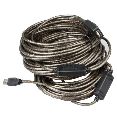 Ανθεκτικό καλώδιο επαναληπτών PVC USB ενεργό, καλώδιο επέκτασης επαναληπτών 30M USB