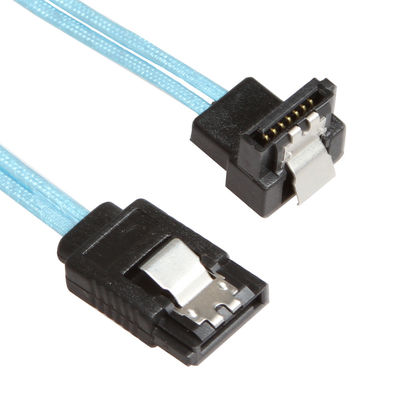 8 μπλε SATA 3 καλώδιο επέκτασης ίντσας, ευθύ στο ευθύ σκοινί SATA 3