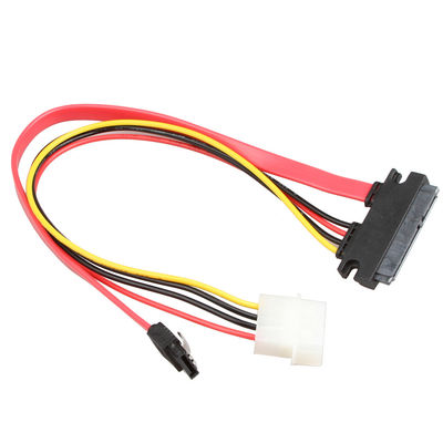 ROHS SATA ΙΙΙ καλώδιο SATA 7+15Pin 22Pin λουριών καλωδίων στοιχείων σε SATA 7Pin+4Pin