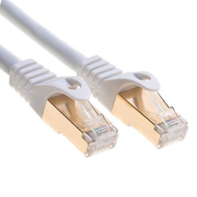0,5-90m RJ45 Patch Cord , Double Shield White Cat 7 Ethernet καλώδιο
