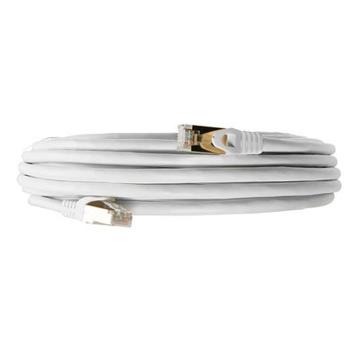 0,5-90m RJ45 Patch Cord , Double Shield White Cat 7 Ethernet καλώδιο