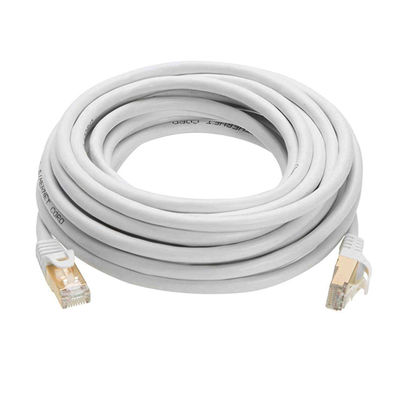 0,5-90m RJ45 Patch Cord , Double Shield White Cat 7 Ethernet καλώδιο