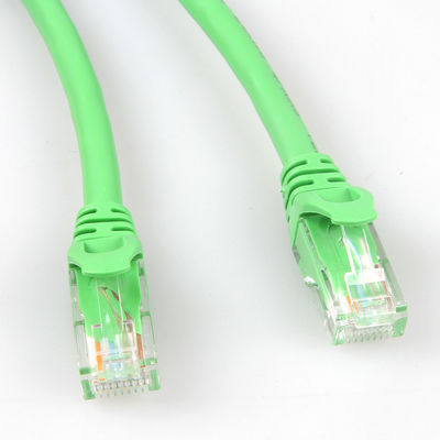 Πρακτική πράσινη 10m 30m 50m UTP μήκους καλωδίων Cat6a δικτύων ασπίδα