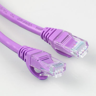 Rj45 πορφυρή HDPE σκοινιού μπαλωμάτων Cat6a μόνωση για την επίδειξη των οδηγήσεων δικτύων