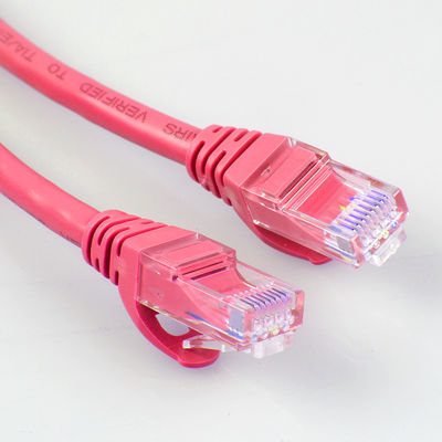 26AWG σκοινί μπαλωμάτων FTP UTP Cat6a κόκκινο χρώμα 4 ζευγαριού για πολλές χρήσεις