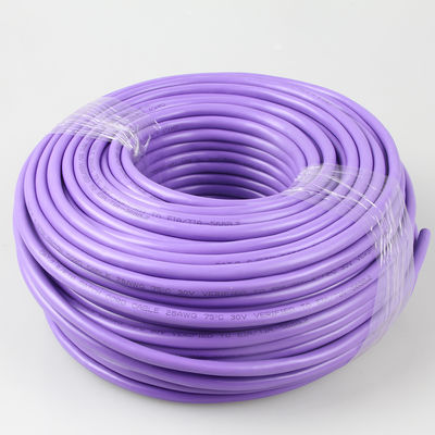 Πορφυρή πρακτική γάτα 7 ρόλος καλωδίων Ethernet, γάτα 7 SFTP Ethernet καλωδίων 1000FT