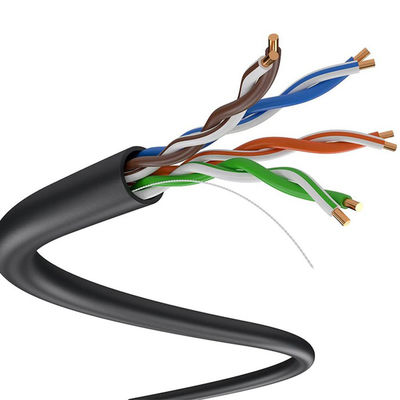 Χαμηλό καλώδιο καπνού Cat5e 24AWG LSZH, μηδέν εξωτερικό καλώδιο 305m αλόγονου Cat5e