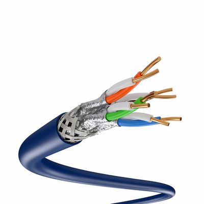 SFTP Outdoor Cat7 Lan Cable Double Shield CCA 28AWG Πολύχρωμο
