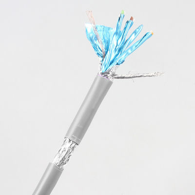 Shielded Twisted Pair Network Cat 7 Cable 100meters 305m Grey Color
