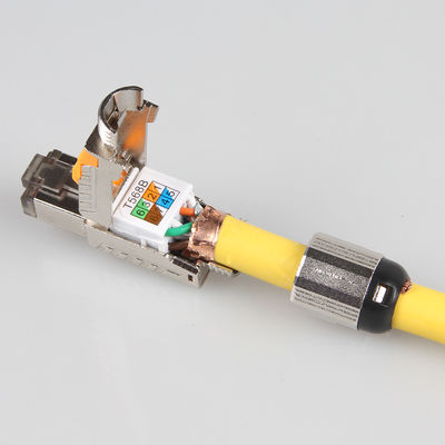 Καλώδιο τερματικού πεδίου Cat 7 STP, RJ45 8P8C Modular Plug Cat 7 Patch καλώδιο